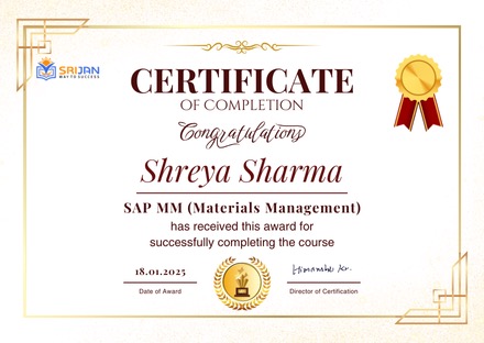 Srijan Certificate